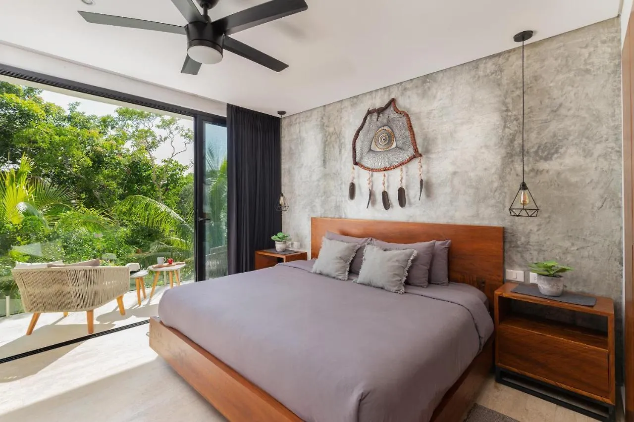 Nyaraló Baak- Ph3A- Ixchel Penthouse Studio Private Rooftop Pool Villa Tulum Mexikó