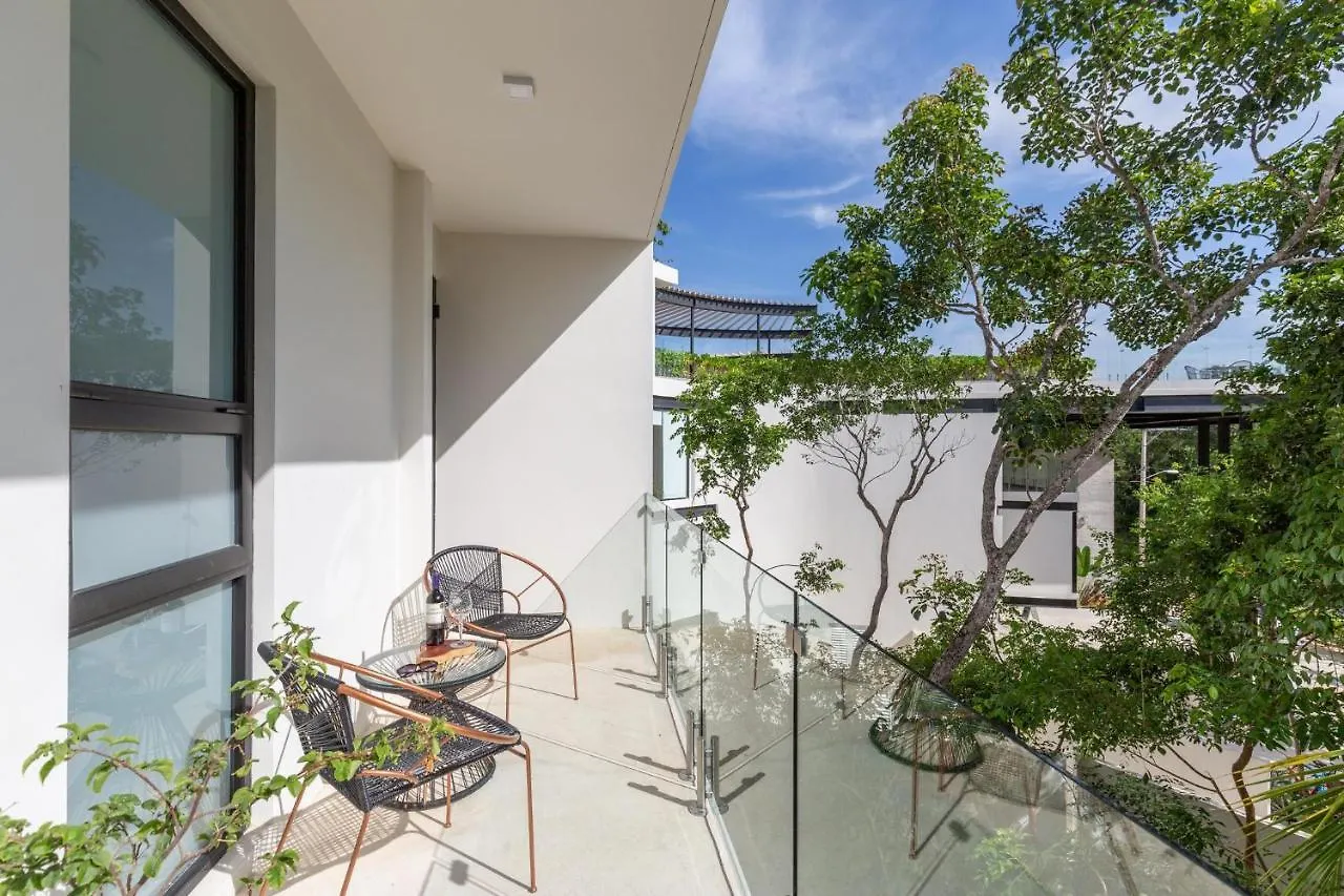 Nyaraló Baak- Ph3A- Ixchel Penthouse Studio Private Rooftop Pool Villa Tulum Mexikó