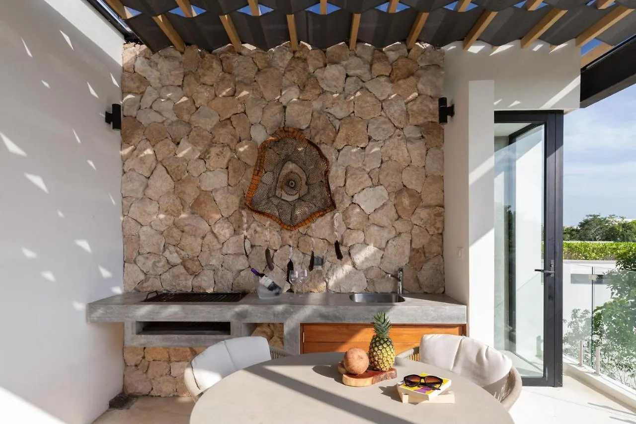 Nyaraló Baak- Ph3A- Ixchel Penthouse Studio Private Rooftop Pool Villa Tulum Mexikó