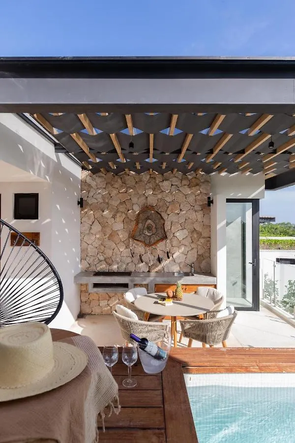 Baak- Ph3A- Ixchel Penthouse Studio Private Rooftop Pool Βίλα Τουλούμ Σπίτι διακοπών