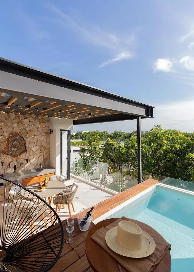 Baak- Ph3A- Ixchel Penthouse Studio Private Rooftop Pool Βίλα Τουλούμ 0*,  Μεξικό